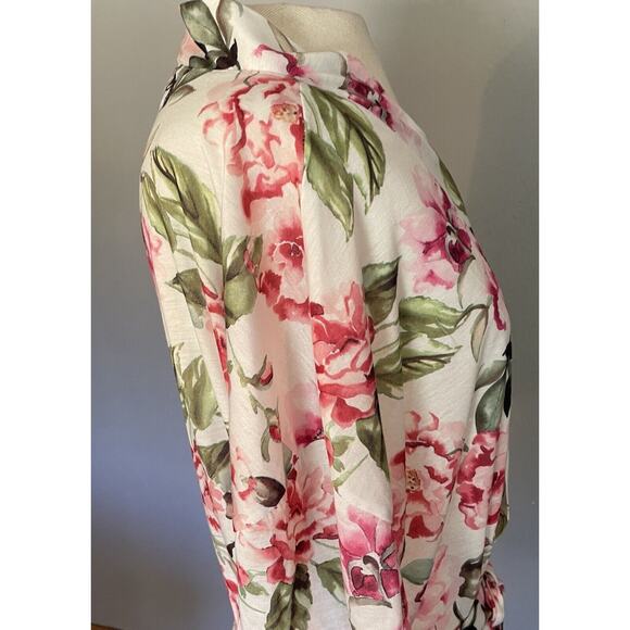 Show Me Your Mumu Brie Robe Garden of Bloom Floral Lightweight One Size Belted - Picture 4 of 12